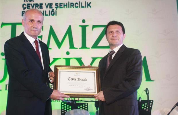 Türkiye’nin En Temiz  Sanayi Kuruluşu Ödülü