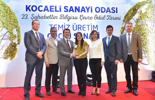 Kocaeli Sanayi Odası 23. Şahabettin Bilgisu Ödüllerinde “Çevre Ödülü”